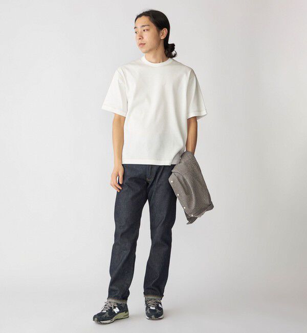 SHIPS「SHIPS: ハニカム メッシュ カラーステッチ Tシャツ」|Tシャツ・カットソー|