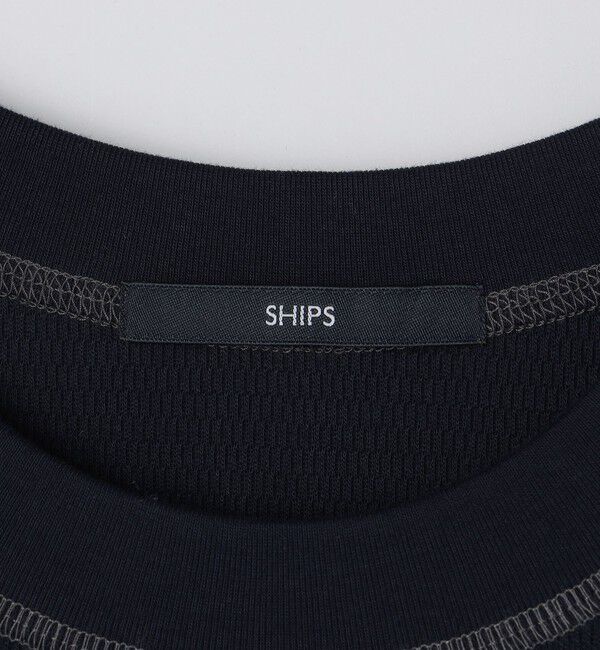 SHIPS「SHIPS: ハニカム メッシュ カラーステッチ Tシャツ」|Tシャツ・カットソー|