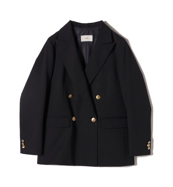 SHIPS for women「ウール ギャバ ダブル ブレザー」|テーラードジャケット|