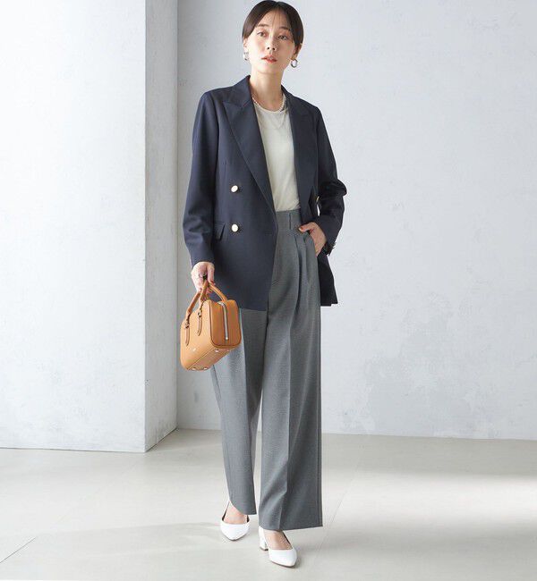 SHIPS for women「ウール ギャバ ダブル ブレザー」|テーラードジャケット|