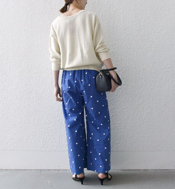 SHIPS any「SHIPS any:〈洗濯機可能〉フラワー モチーフ イージー ワイド パンツ」|その他|