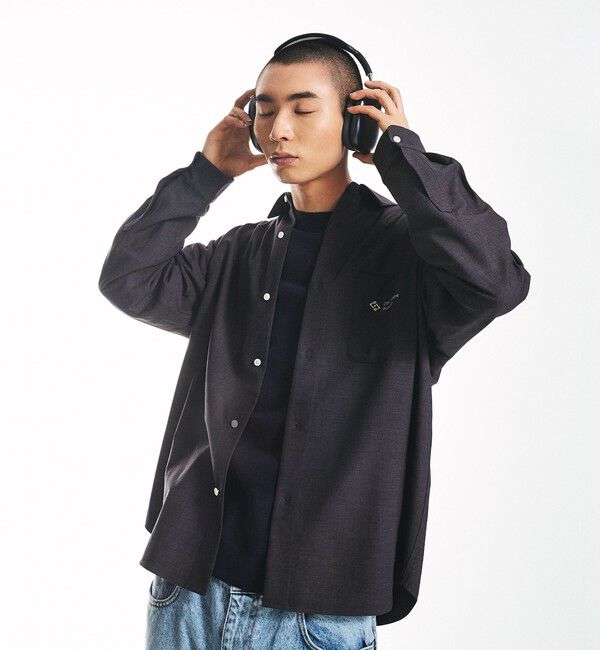 SHIPS「City Ambient Products: レギュラーカラー ツイル オーバー シャツ」|シャツ・ブラウス|