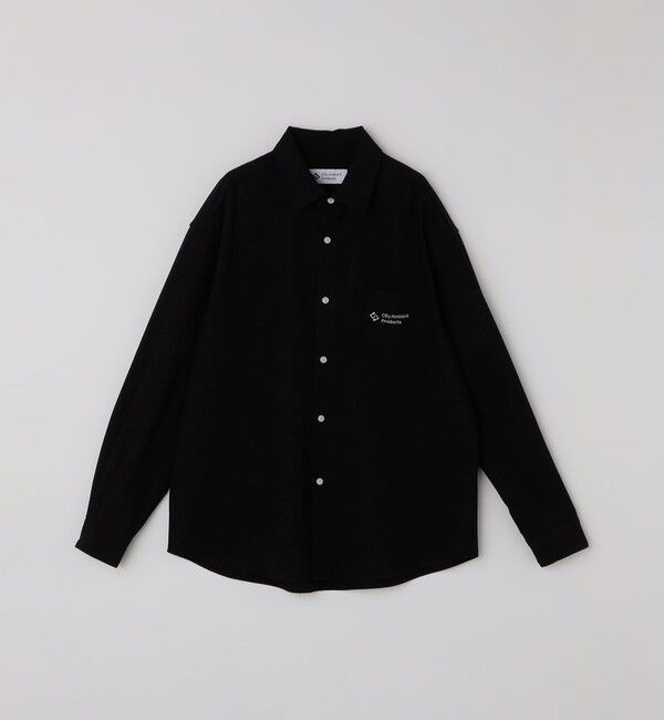 SHIPS「City Ambient Products: レギュラーカラー ツイル オーバー シャツ」|シャツ・ブラウス|ブラック