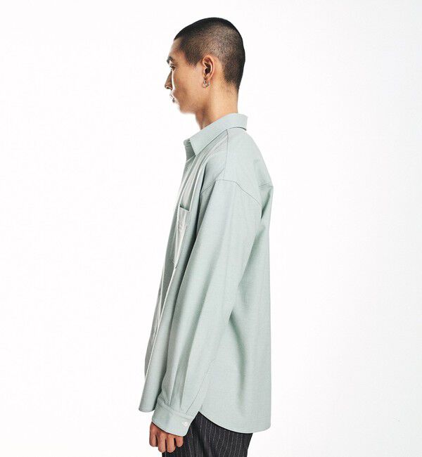 SHIPS「City Ambient Products: レギュラーカラー ツイル オーバー シャツ」|シャツ・ブラウス|