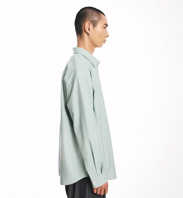 SHIPS「City Ambient Products: レギュラーカラー ツイル オーバー シャツ」|シャツ・ブラウス|