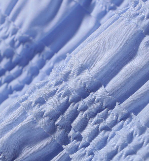 SHIPS any「SHIPS any:〈洗濯機可能〉シアー シャーリング プチフリル ペプラム ブラウス」|シャツ・ブラウス|