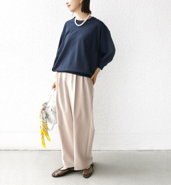 SHIPS for women「〈洗濯機可能〉DEPEND ドルマン カット プルオーバー」|Tシャツ・カットソー|