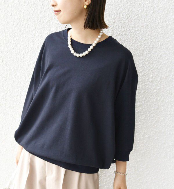 SHIPS for women「〈洗濯機可能〉DEPEND ドルマン カット プルオーバー」|Tシャツ・カットソー|