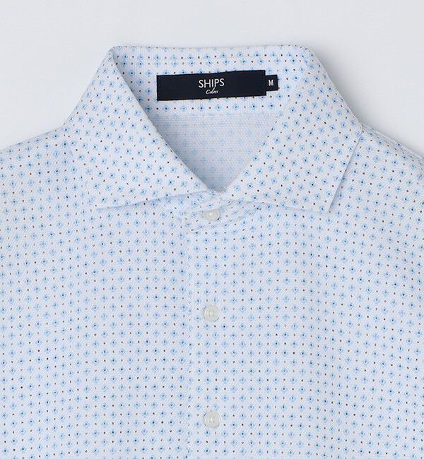 SHIPS Colors 「SHIPS Colors:〈吸水速乾〉カノコ プリント ワイドカラー ポロシャツ」|ポロシャツ|