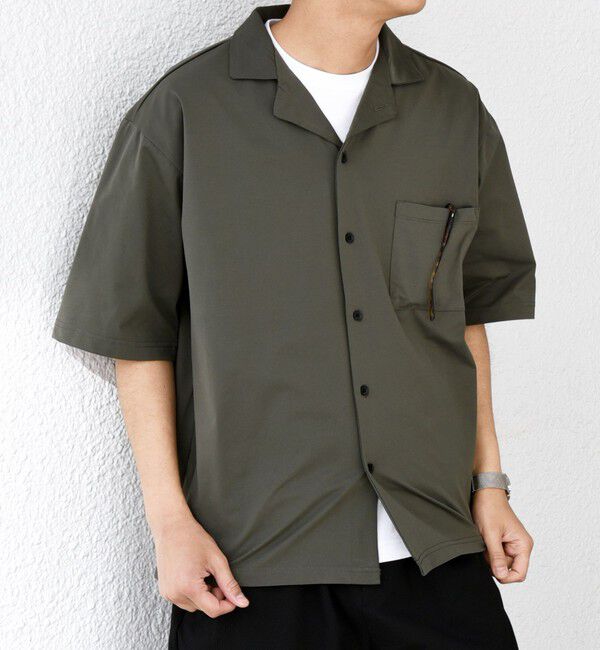 SHIPS any「【WEB限定】SHIPS any:〈軽量/ストレッチ〉エアライト リラックス オープンカラーシャツ◇」|シャツ・ブラウス|