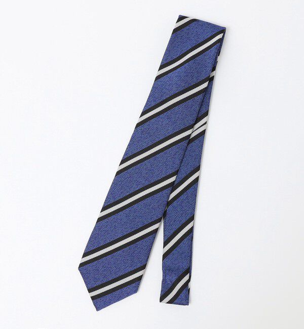 SHIPS Colors 「SHIPS Colors:日本製 シルク ストライプ ネクタイ」|ネクタイ・蝶ネクタイ|ネイビー