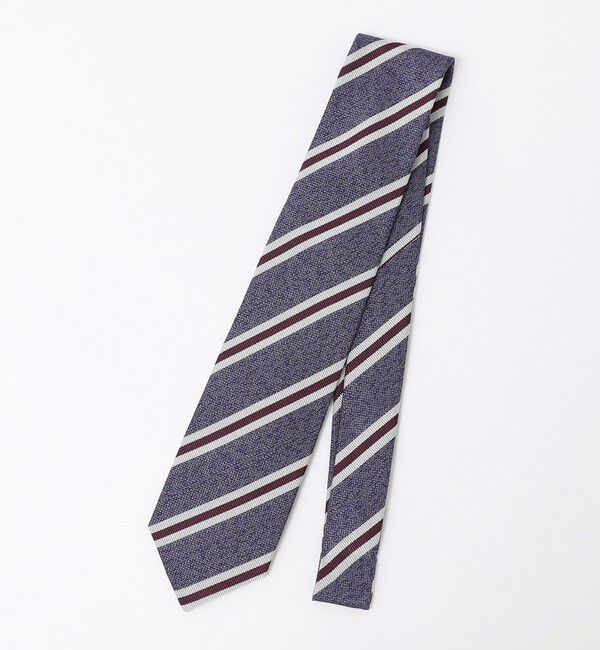 SHIPS Colors 「SHIPS Colors:日本製 シルク ストライプ ネクタイ」|ネクタイ・蝶ネクタイ|ダークブルー