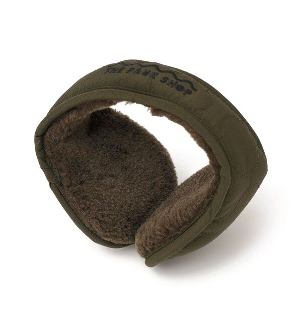 SHIPS KIDS「THE PARK SHOP: MILQUILT EARMUFFS イヤーマフラー」|イヤーマフ|オリーブ