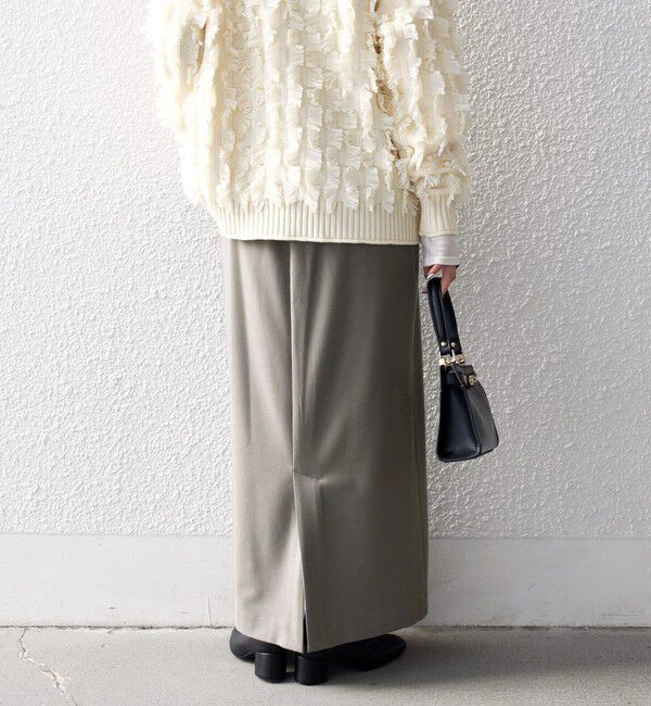 SHIPS any「SHIPS any:〈洗濯機可能〉ウォーム ストレッチ Iライン ベイカー スカート」|スカート|