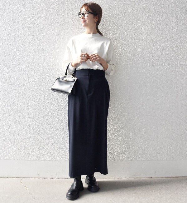 SHIPS any「SHIPS any:〈洗濯機可能〉ウォーム ストレッチ Iライン ベイカー スカート」|スカート|