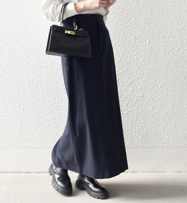 SHIPS any「SHIPS any:〈洗濯機可能〉ウォーム ストレッチ Iライン ベイカー スカート」|スカート|