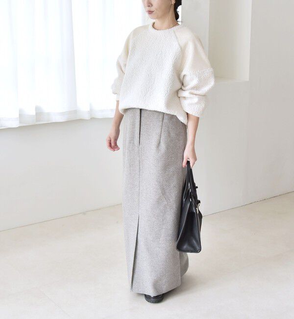 quaranciel「quaranciel:〈洗濯機可能〉ボア &times; チュール コンビ ヨーク プルオーバー」|その他|