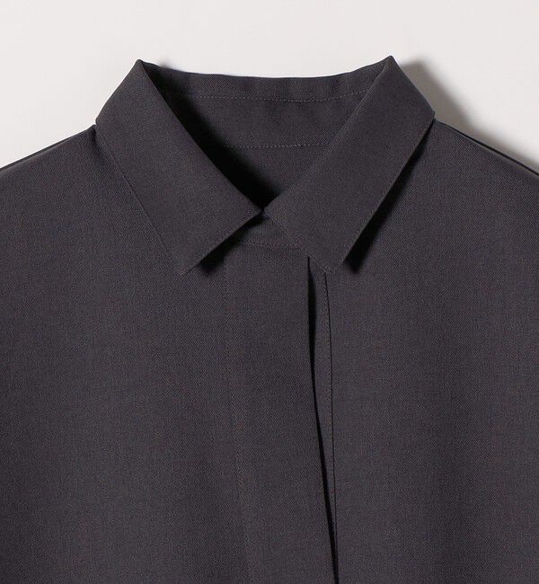 SHIPS any「SHIPS any:〈洗濯機可能〉サージ スキッパー シャツ ワンピース」|ワンピース|