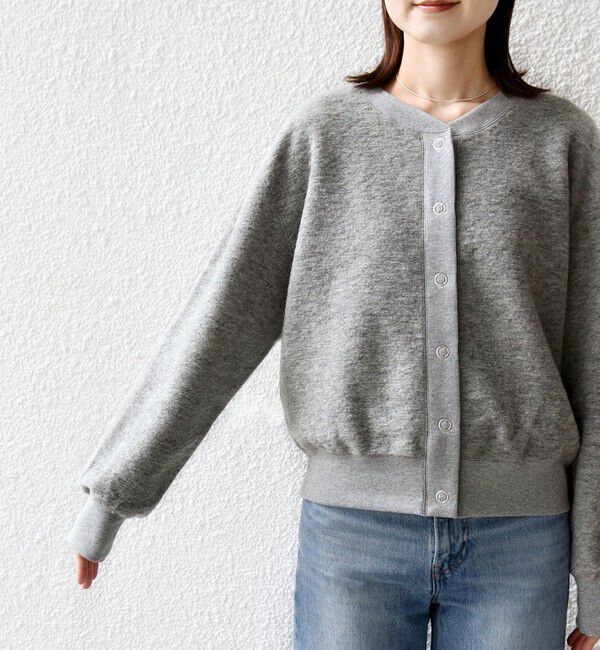 SHIPS for women「〈手洗い可能〉スライバー スナップ ボタン カーディガン」|カーディガン|