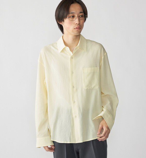 SHIPS「City Ambient Products: レギュラー ボイル ソリッド ロング スリーブ シャツ」|シャツ・ブラウス|