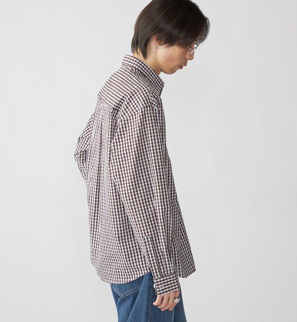 SHIPS「City Ambient Products: ブロード ストライプ チェック シャツ」|シャツ・ブラウス|