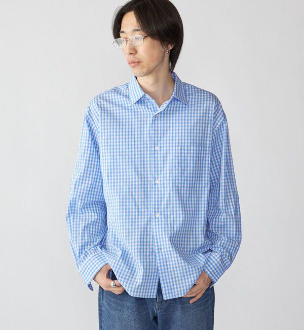 SHIPS「City Ambient Products: ブロード ストライプ チェック シャツ」|シャツ・ブラウス|