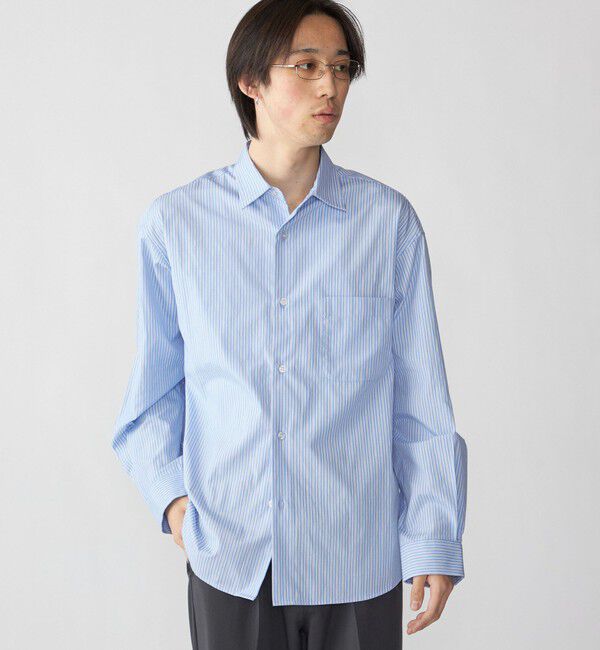 SHIPS「City Ambient Products: ブロード ストライプ チェック シャツ」|シャツ・ブラウス|