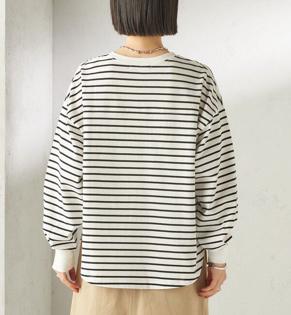 SHIPS for women「《予約》【SHIPS別注】81BRANCA: プリント ロングスリーブ TEE」|Tシャツ・カットソー|