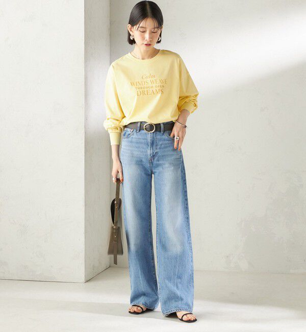 SHIPS for women「《予約》【SHIPS別注】81BRANCA: プリント ロングスリーブ TEE」|Tシャツ・カットソー|