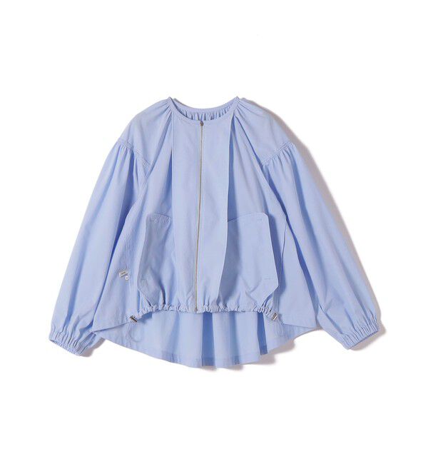 SHIPS for women「《予約》〈 接触冷感 / 撥水加工〉TEXBRID(R) タフタ ギャザー 羽織 ブルゾン」|ブルゾン・スタジャン|