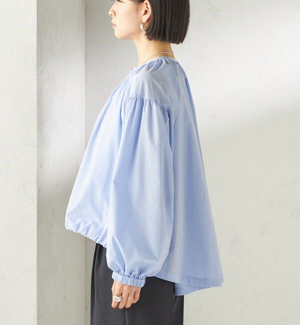 SHIPS for women「《予約》〈 接触冷感 / 撥水加工〉TEXBRID(R) タフタ ギャザー 羽織 ブルゾン」|ブルゾン・スタジャン|