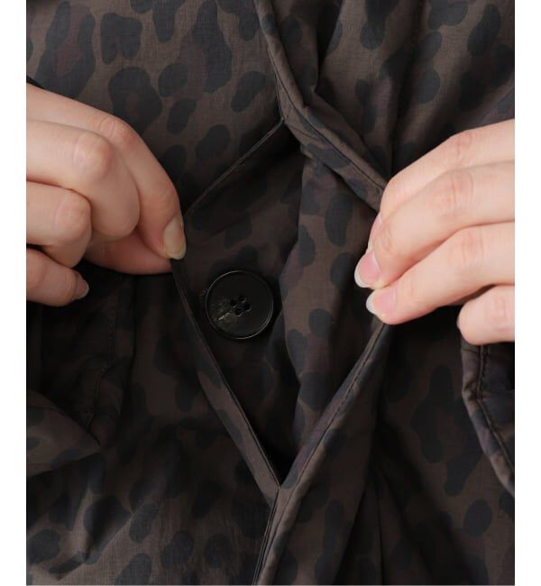 OUTDOOR PRODUCTS Usual Things「パデットレオパードプリントステンカラーコート」|その他|