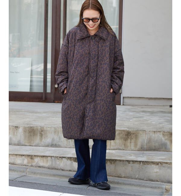 OUTDOOR PRODUCTS Usual Things「パデットレオパードプリントステンカラーコート」|その他|