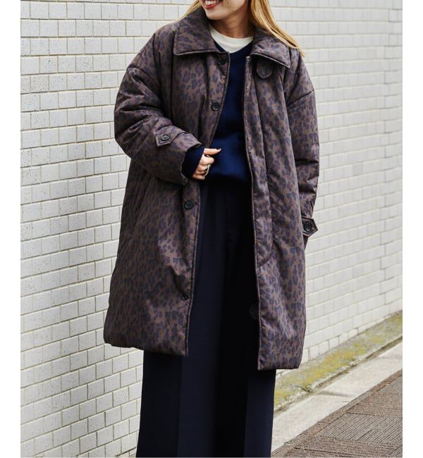 OUTDOOR PRODUCTS Usual Things「パデットレオパードプリントステンカラーコート」|その他|