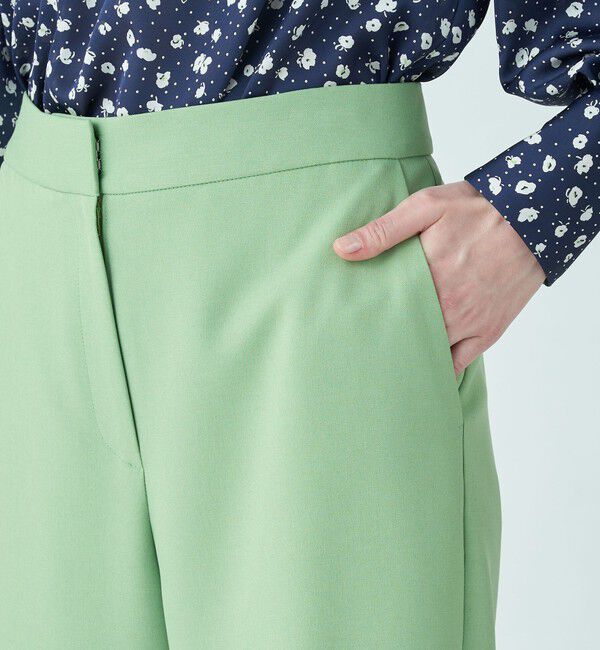 Ballsey「パウダリーストレッチツイル セミワイドパンツ」|その他|