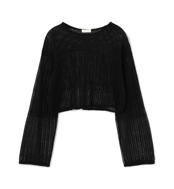 Ballsey「コットンナイロンコイル ショートプルオーバー」|ニット・セーター|19 ブラック