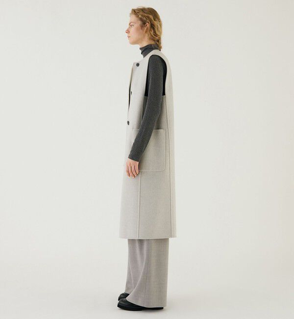 GALERIE VIE「ウールダブルフェイス カラーレスジレ」|ダウンベスト・ベスト|