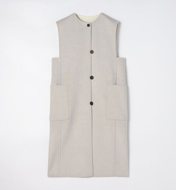GALERIE VIE「ウールダブルフェイス カラーレスジレ」|ダウンベスト・ベスト|