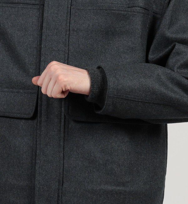 TOMORROWLAND MENS「ウールメルトン ショートブルゾン」|ブルゾン・スタジャン|