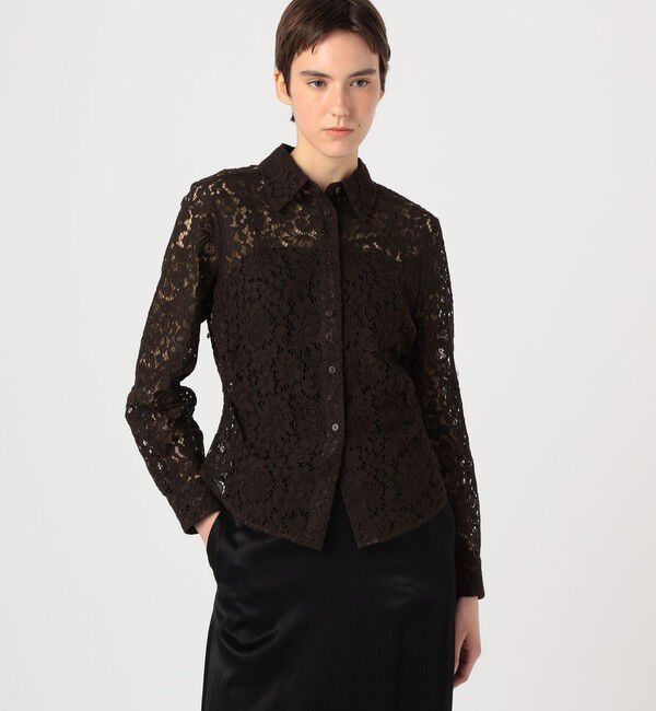 TOMORROWLAND GOODS「BAUM UND PFERDGARTEN　MARIA　レースシャツ」|シャツ・ブラウス|