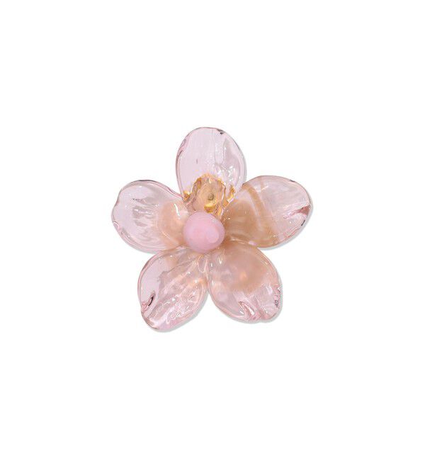 TOMORROWLAND GOODS「LEVENS JEWELS HIBISCUS SINGLE 片耳ピアス」|ピアス|34 ピンク系