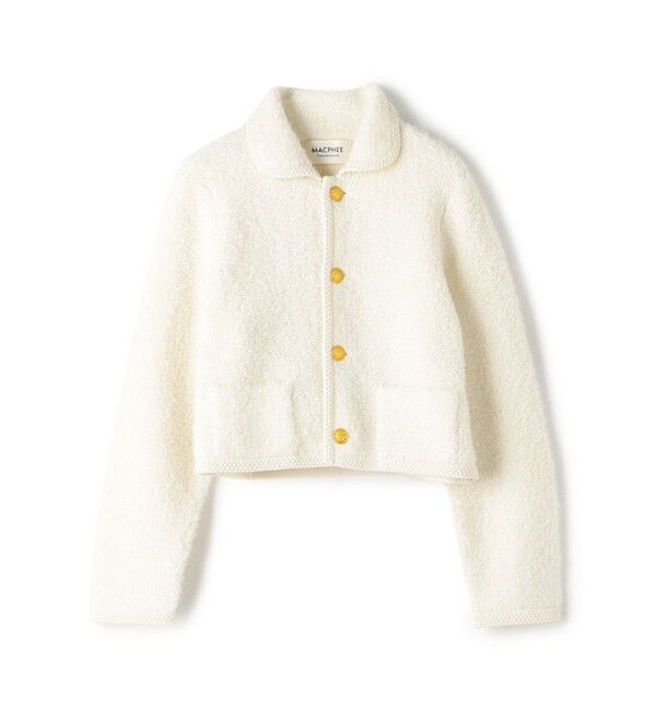 MACPHEE「ムートン ショートジャケット」|カーディガン|11 ホワイト