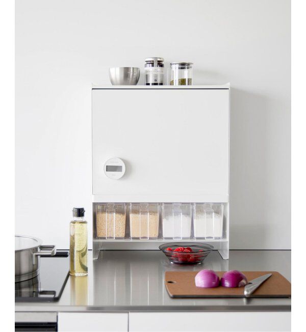 journal standard Furniture「《WEB限定予約》【tower/タワー】前が開く 隠せる調味料ラック」|食器・キッチングッズ|