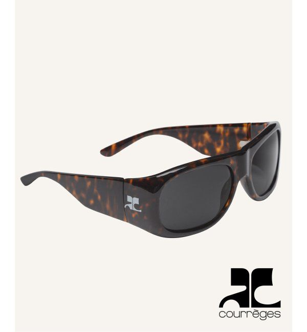 EYETHINK「【COURREGES / クレージュ】HYBRID 01 SUNGLASSES HAVANA/BLACK」|サングラス|ブラウン B