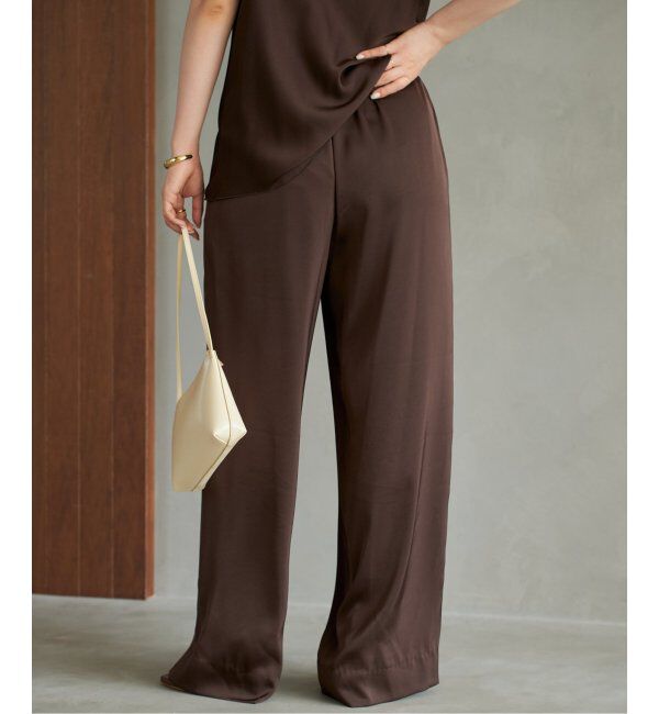 Plage「dull satin relax パンツ」|その他|