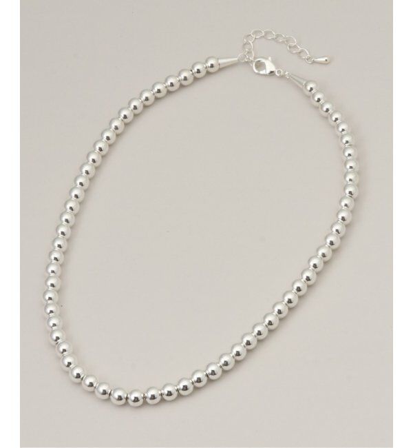 SLOBE IENA「《追加3》SLOBE メタルビーズショートネックレス」|ネックレス|