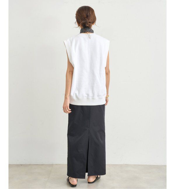 IENA「LOOPWHEELER for LOWERCASE 別注 ライトツリウラケ Vネックベスト」|ベスト・ジレ|