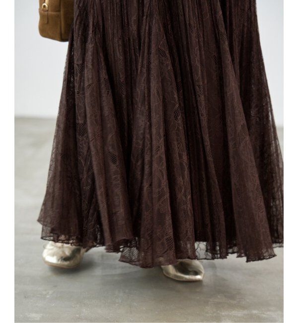 IENA「レースプリーツスカート」|スカート|
