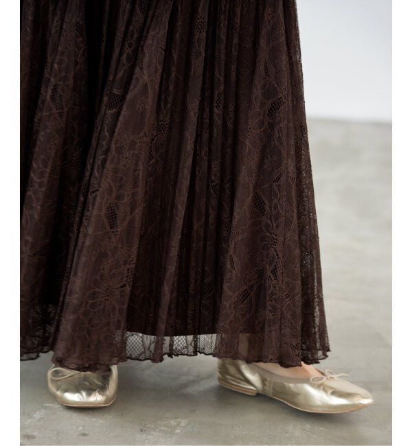 IENA「レースプリーツスカート」|スカート|