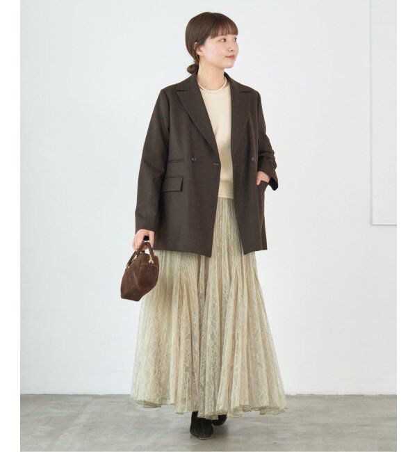 IENA「レースプリーツスカート」|スカート|